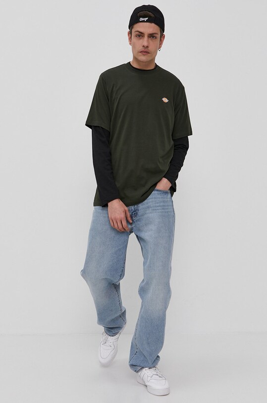 Dickies T-shirt DK0A4XDBOGX zielony AW24
