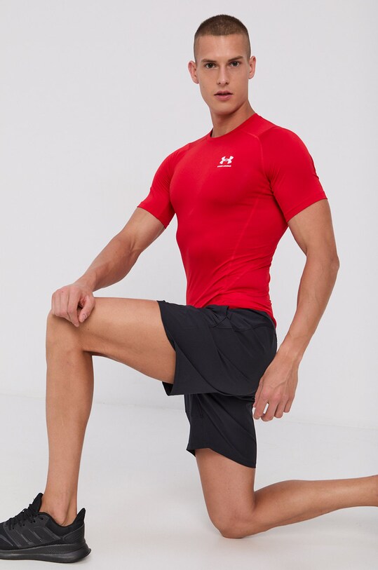 Under Armour t-shirt treningowy 1361518 czerwony SS25