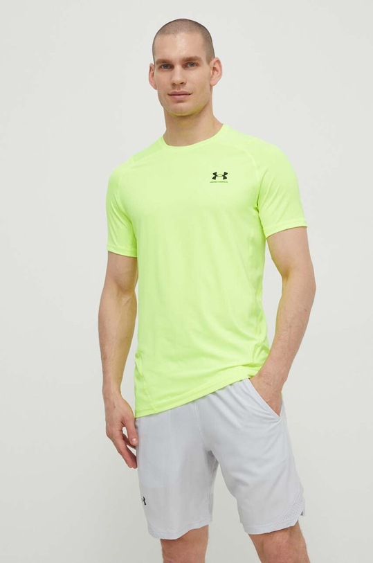 Under Armour t-shirt treningowy żółty 1361683