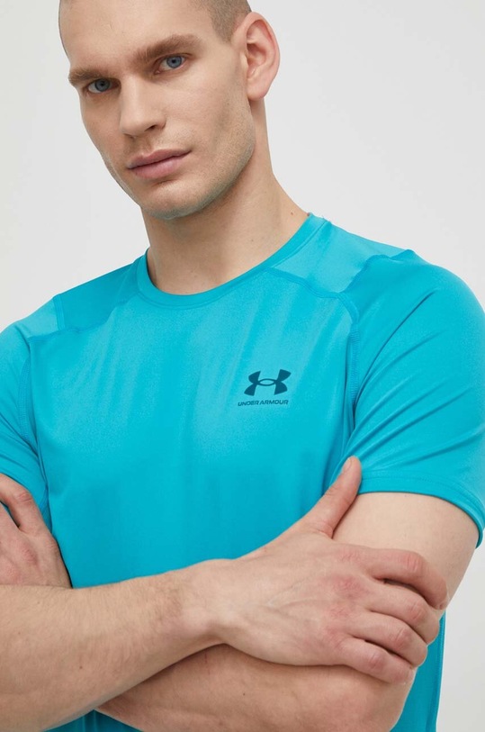 Under Armour t-shirt treningowy turkusowy 1361683