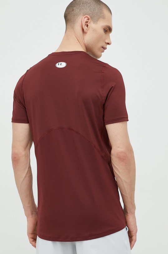 Odzież Under Armour t-shirt treningowy 1361683 bordowy