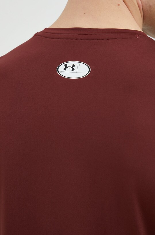 Majica kratkih rukava za trening Under Armour 1361683 bordo
