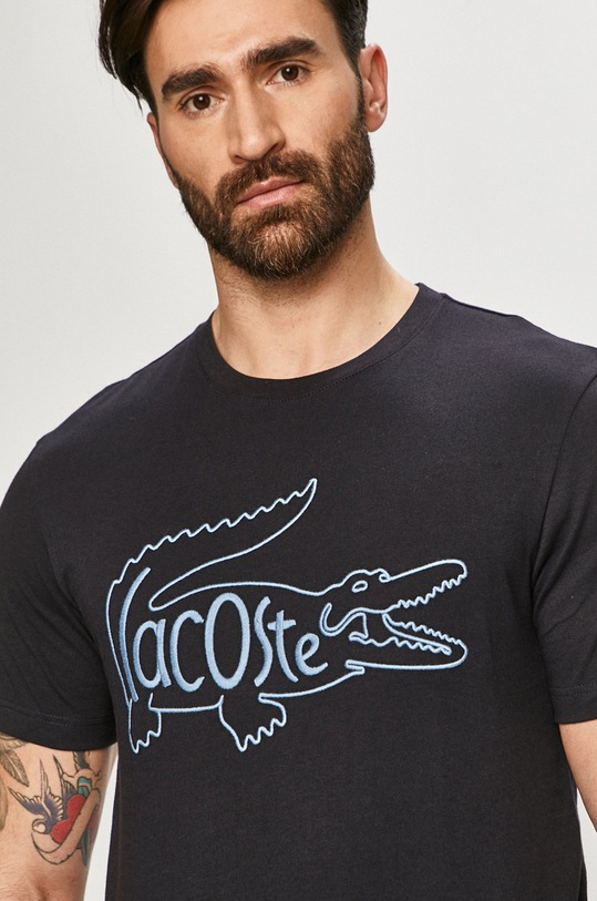 Lacoste - Tričko kulatý námořnická modř TH0051