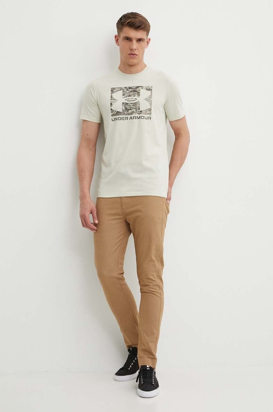 Μπλουζάκι Under Armour 1361673 μπεζ AW25