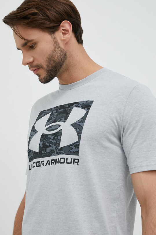 Under Armour tricou print gri 1361673