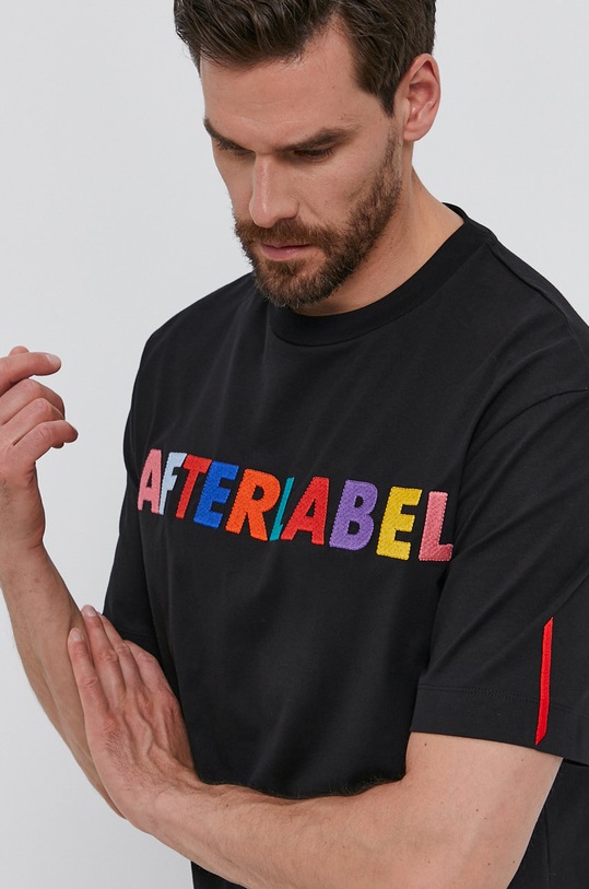 After Label T-shirt czarny AL139.J1/R2