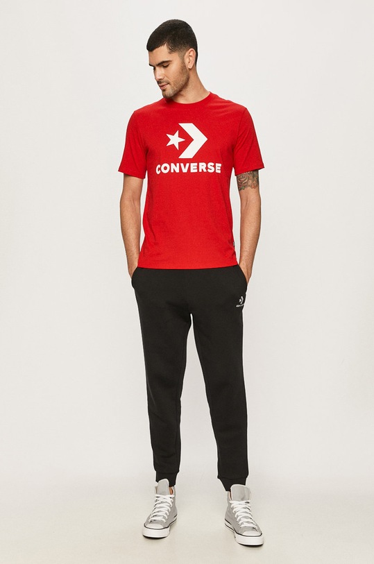 Converse - T-shirt 10018568.A05 czerwony SS21