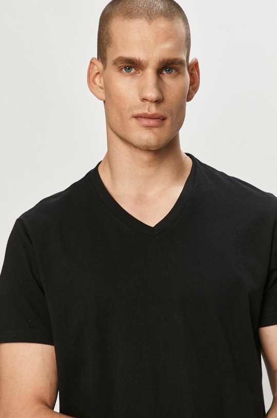 Lee - Majica (2-pack) pamuk crna L62ECM01