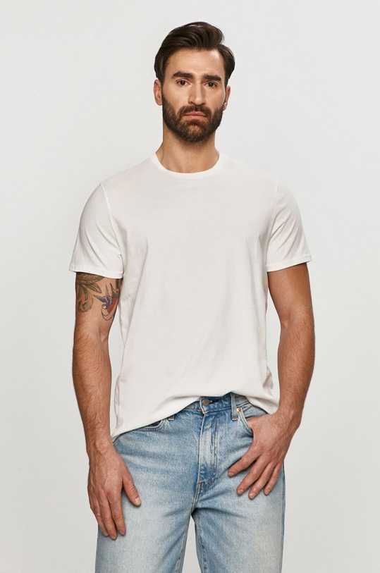 Wrangler - Tricou (2-pack) uni bleumarin W7BADH114