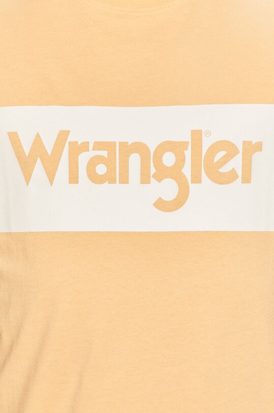 Wrangler - Μπλουζάκι W742FKA11 πορτοκαλί