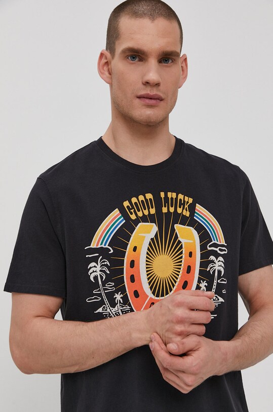 Wrangler t-shirt W7AVGF100 nero