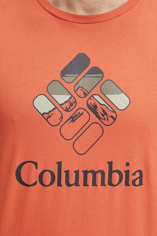 Columbia tricou din bumbac 1888813 portocaliu