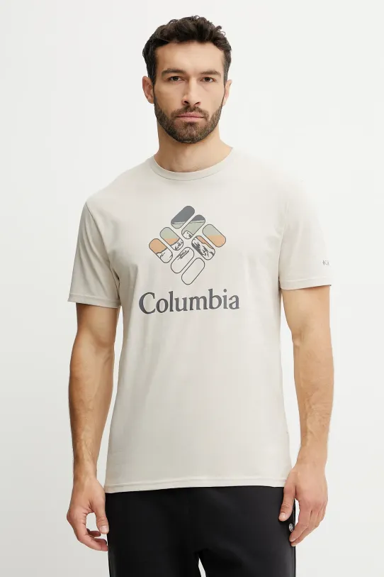 Columbia tricou din bumbac bej 1888813