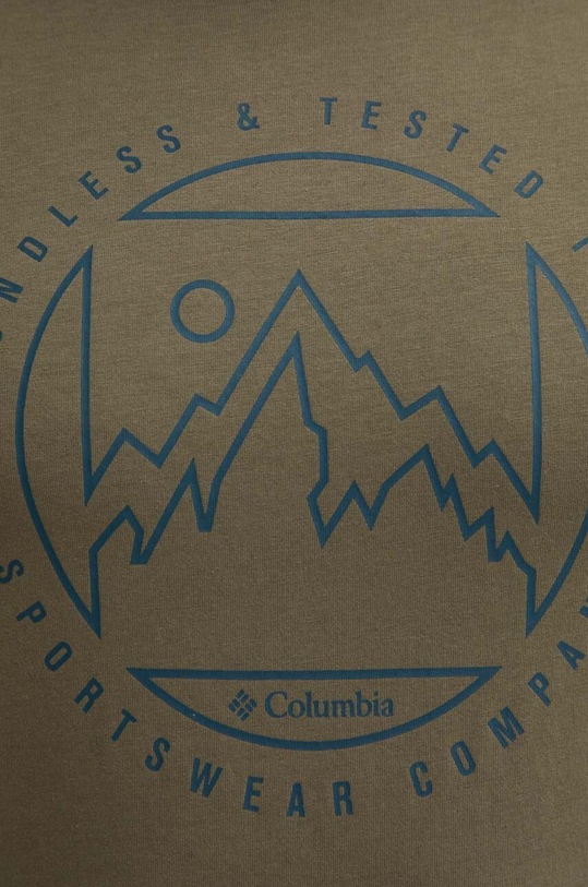 Памучна тениска Columbia 1888813 зелен