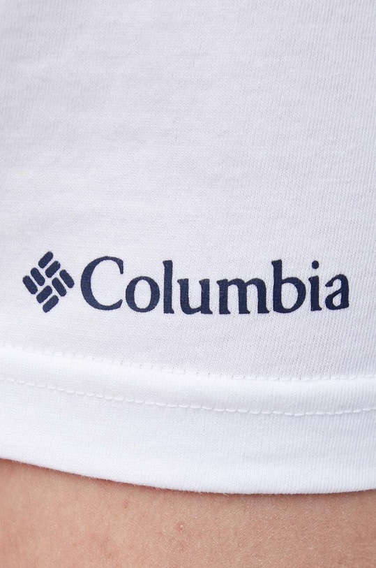 Columbia t-shirt bawełniany Path Lake 1934814 biały