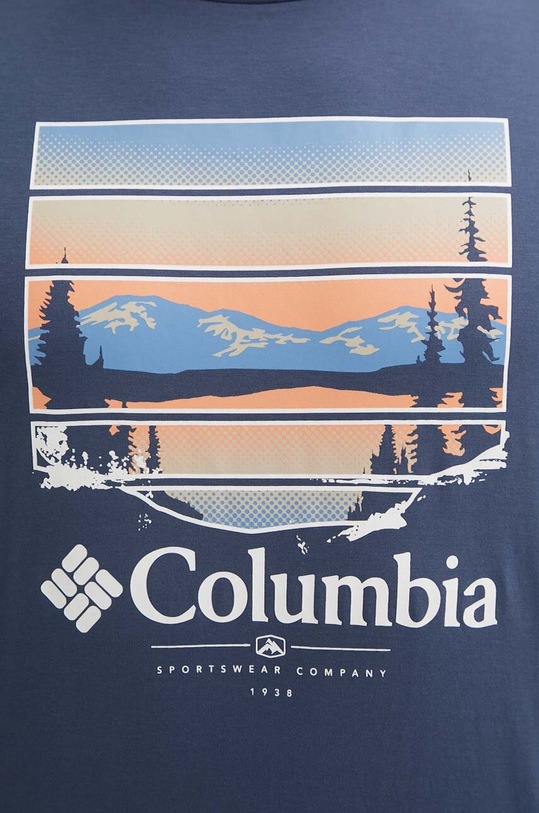 Pamučna majica Columbia Path Lake 1934814 plava