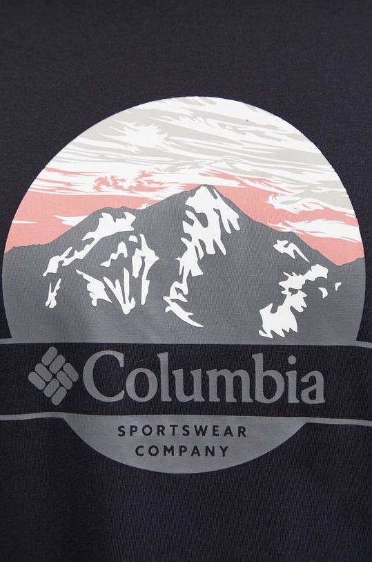 Columbia t-shirt bawełniany Path Lake 1934814 czarny