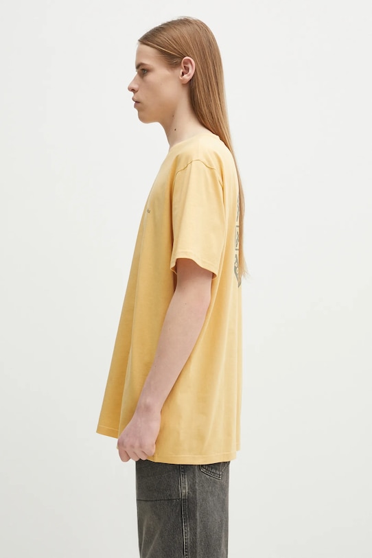 Bavlněné tričko Columbia Rapid Ridge Back Graphic 1934824 žlutá SS25