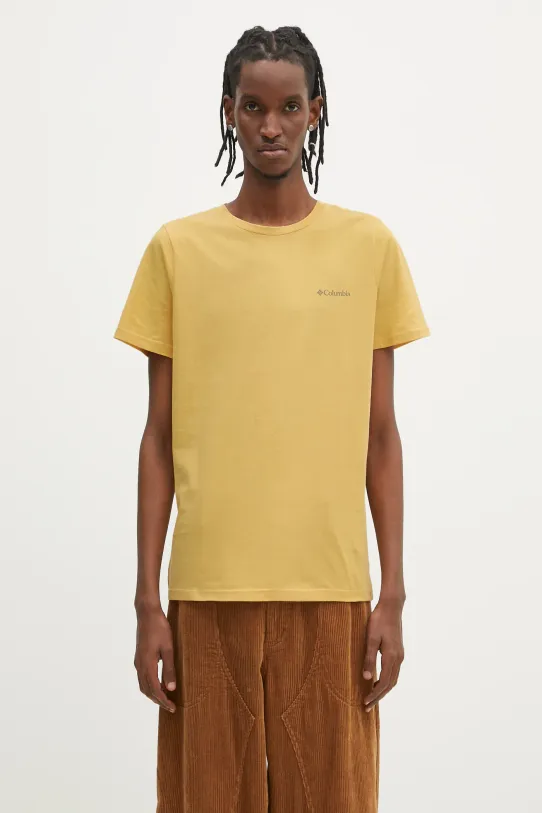 Columbia maglietta in cotone Rapid Ridge Back Graphic regolare giallo 1934824