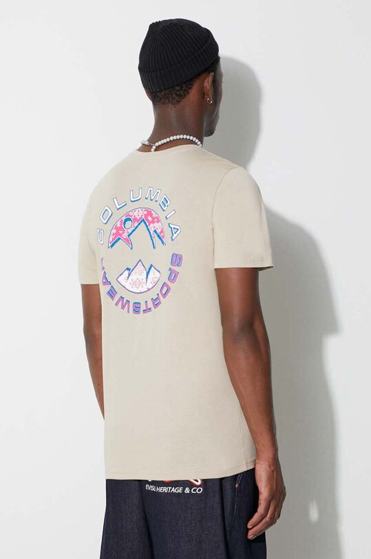 Clothing Columbia cotton t-shirt Rapid Ridge Back Graphic 1934824 beige