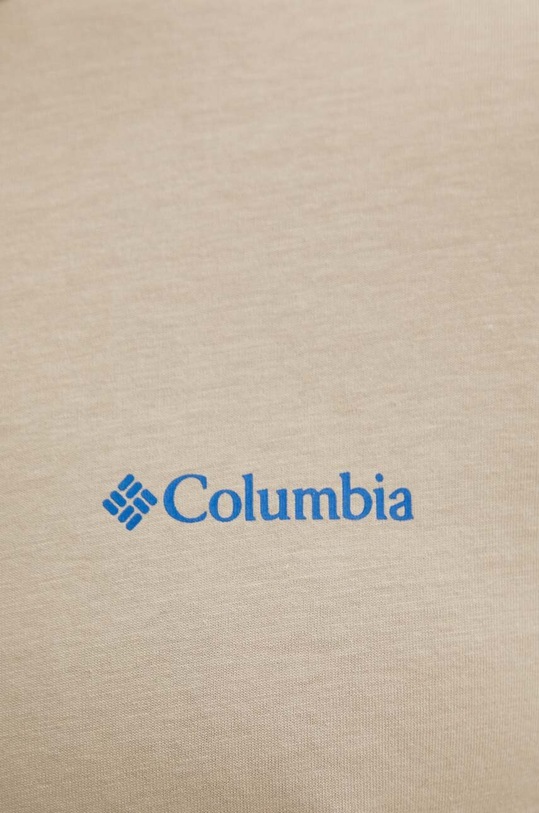 Βαμβακερό μπλουζάκι Columbia Rapid Ridge Back Graphic 1934824 μπεζ