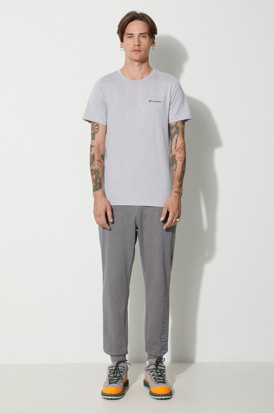 Columbia t-shirt in cotone Rapid Ridge Back Graphic 1934824 grigio SS25