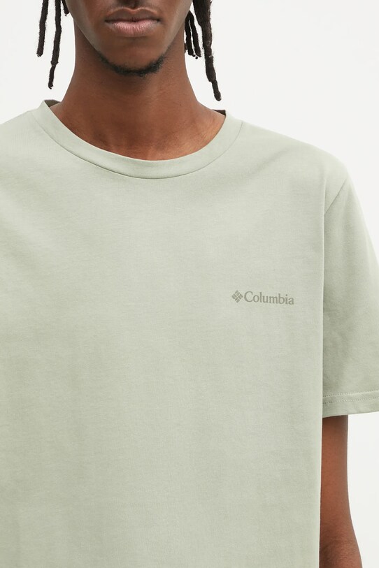 Columbia tricou din bumbac Rapid Ridge Back Graphic verde 1934824
