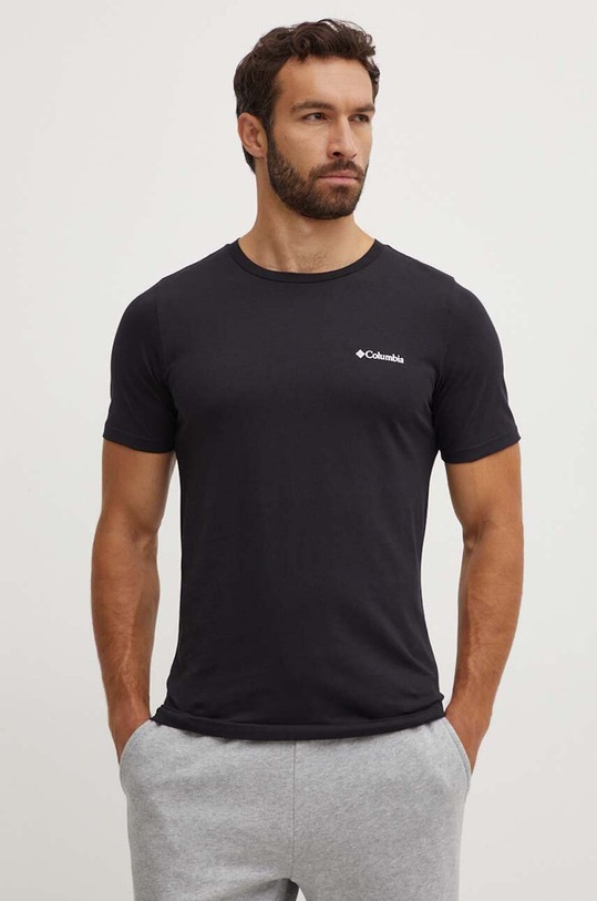 Βαμβακερό μπλουζάκι Columbia Rapid Ridge Back Graphic βαμβάκι μαύρο 1934824
