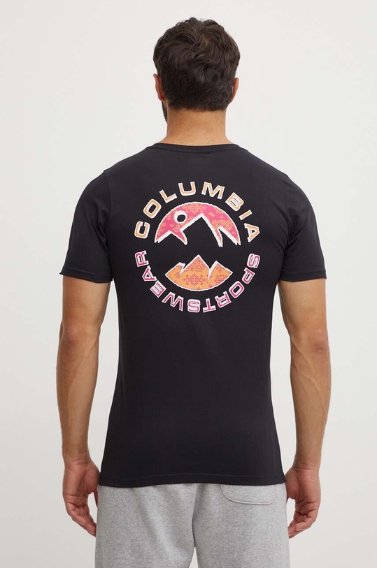 Ρούχα Βαμβακερό μπλουζάκι Columbia Rapid Ridge Back Graphic 1934824 μαύρο