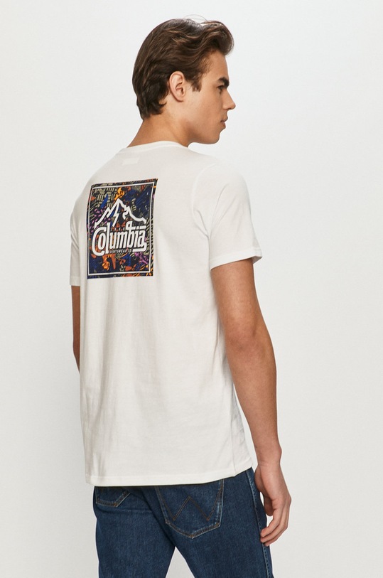 Одежда Хлопковая футболка Columbia Rapid Ridge Back Graphic 1934824 белый