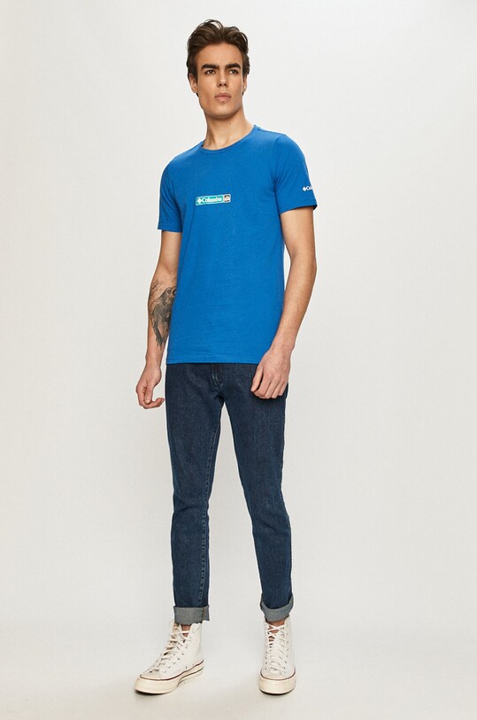 Columbia t-shirt in cotone Rapid Ridge Back Graphic 1934824 blu SS25