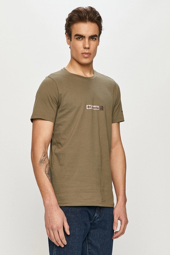 Columbia t-shirt in cotone Rapid Ridge Back Graphic verde 1934824