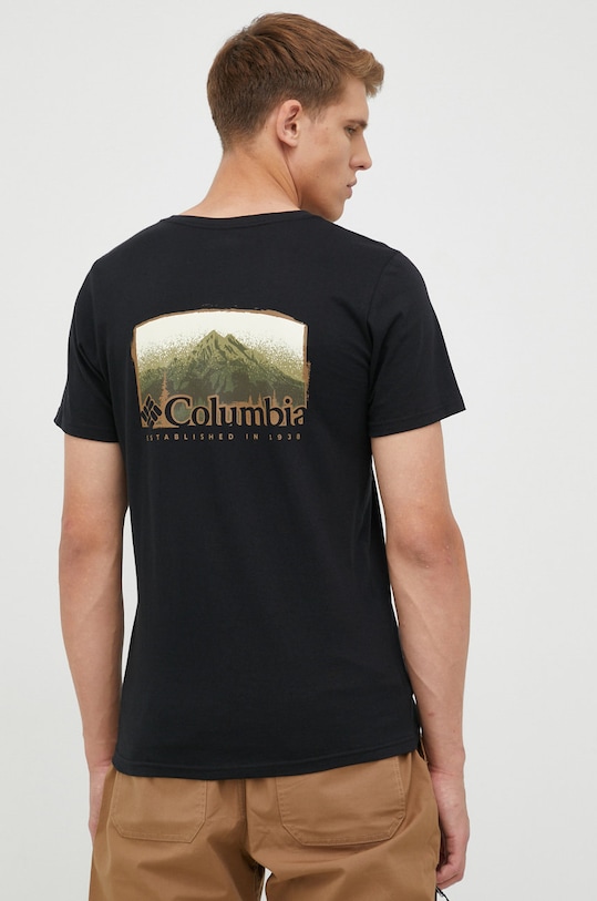 Columbia t-shirt in cotone Rapid Ridge Back Graphic nero 1934824
