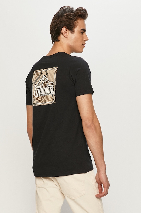 Odzież Columbia t-shirt bawełniany Rapid Ridge Back Graphic 1934824 czarny