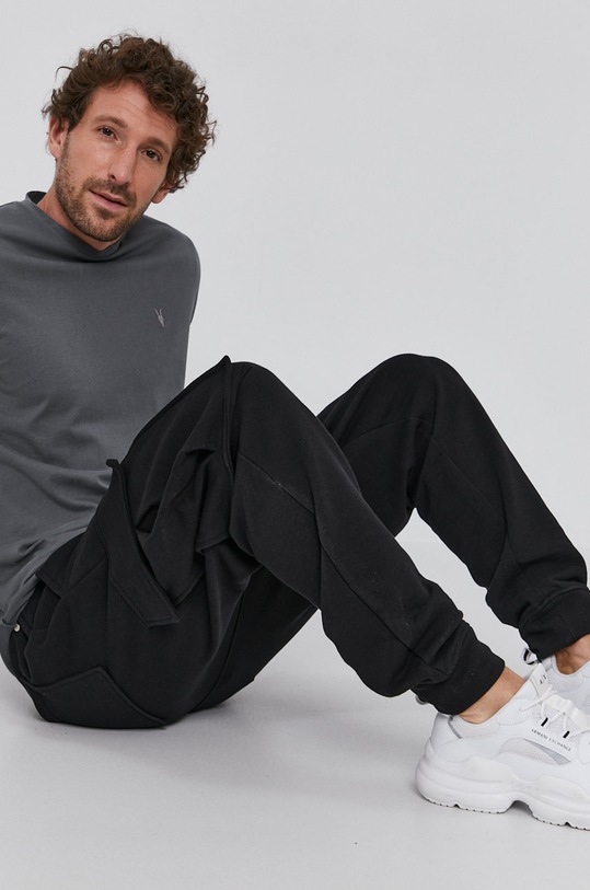 Tričko AllSaints MD147U sivá SS21