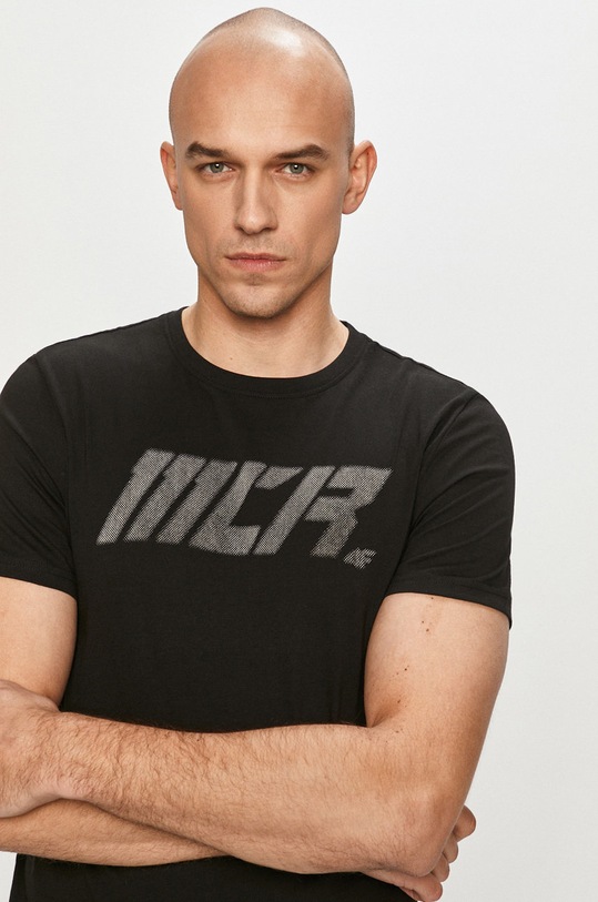 4F - Tričko bavlna čierna H4Z20.TSM032