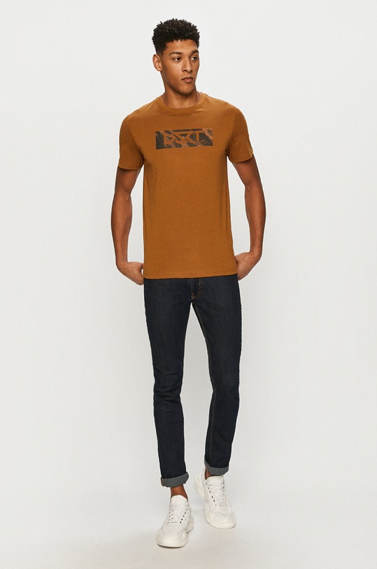 4F - Tričko D4Z20.TSM213 hnedá SS21