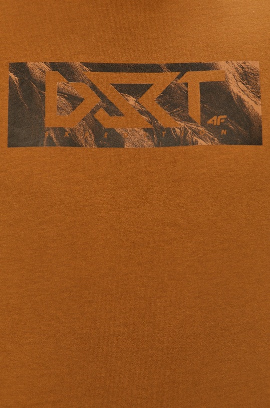 4F - Tričko D4Z20.TSM213 hnedá