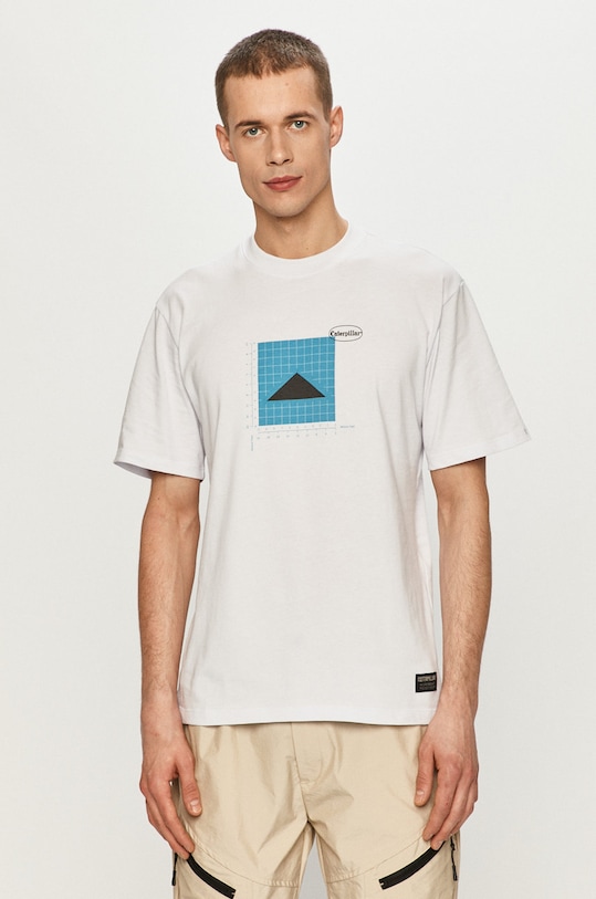 CAT Footwear - Majica print bijela 2511799.10110
