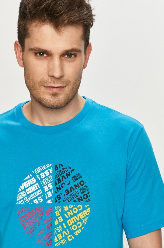 Tričko Converse kulatý modrá 10019938.A04