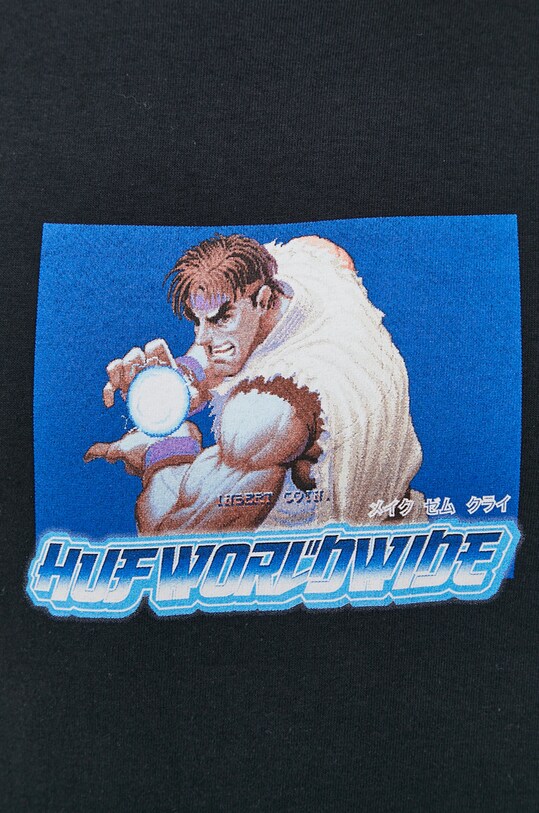 HUF T-shirt X Street Fighter II ts01556 czarny