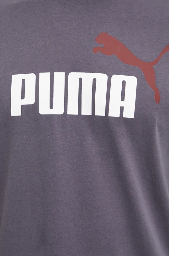 Bavlnené tričko Puma 586759 sivá