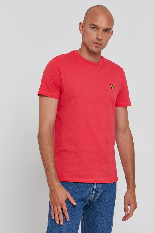 Lyle & Scott T-shirt bawełniany bawełna różowy TS400V.Z911