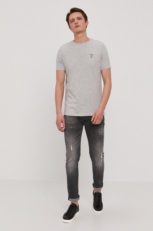 Tričko lounge Aeronautica Militare AM1UTI001 sivá SS21