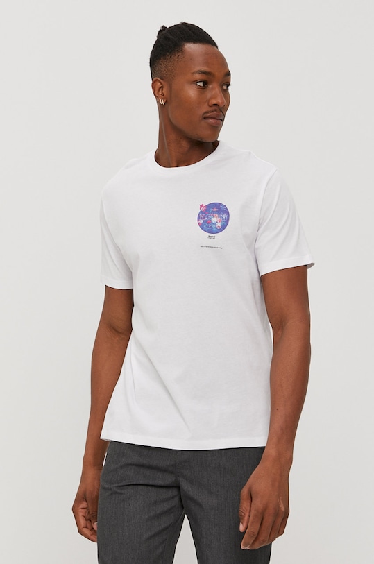 Levi's T-shirt nadruk biały 22491.1009