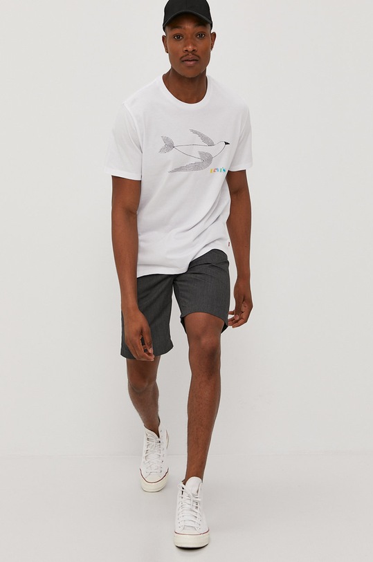 Tričko Levi's kulatý bílá 22491.1010