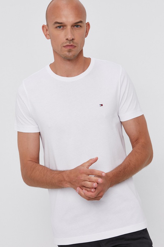 Tommy Hilfiger T-shirt bawełna biały MW0MW13344.4891