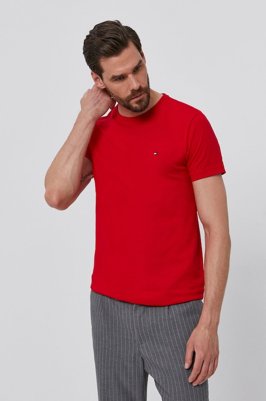 Tričko Tommy Hilfiger MW0MW13344.4891 červená SS21