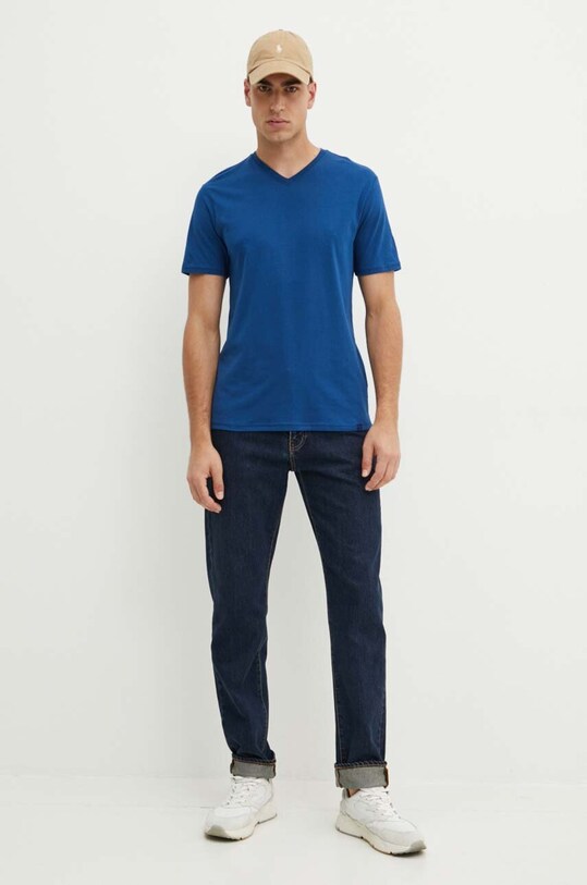 United Colors of Benetton tricou din bumbac 3U53J4231.100 albastru AA00