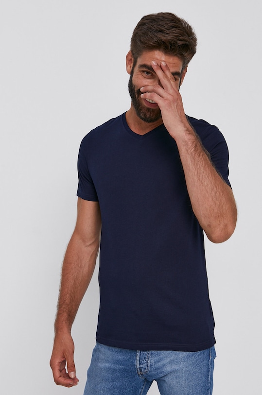 Бавовняна футболка United Colors of Benetton бавовна темно-синій 3U53J4231.016